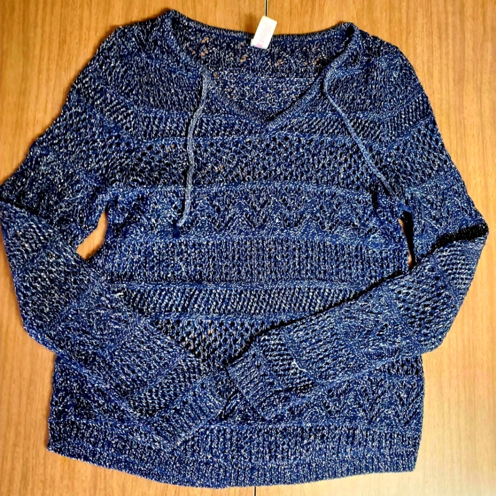 Girls dark blue long sleeve top